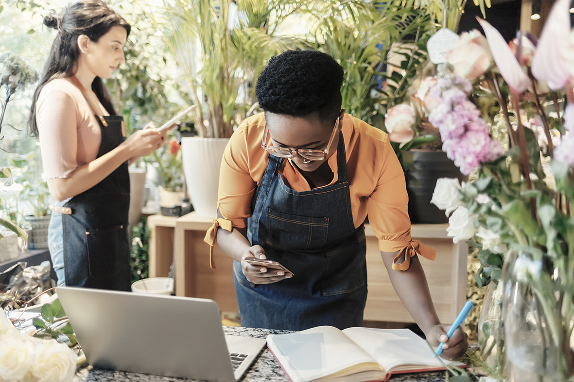 Florist business owners automating their marketing efforts